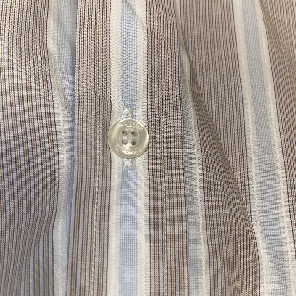 Paul Smith "Artist Stripe" Button Dress Shirt Made In Italy Mens Size 16/41 (L) - Picture 4 of 9